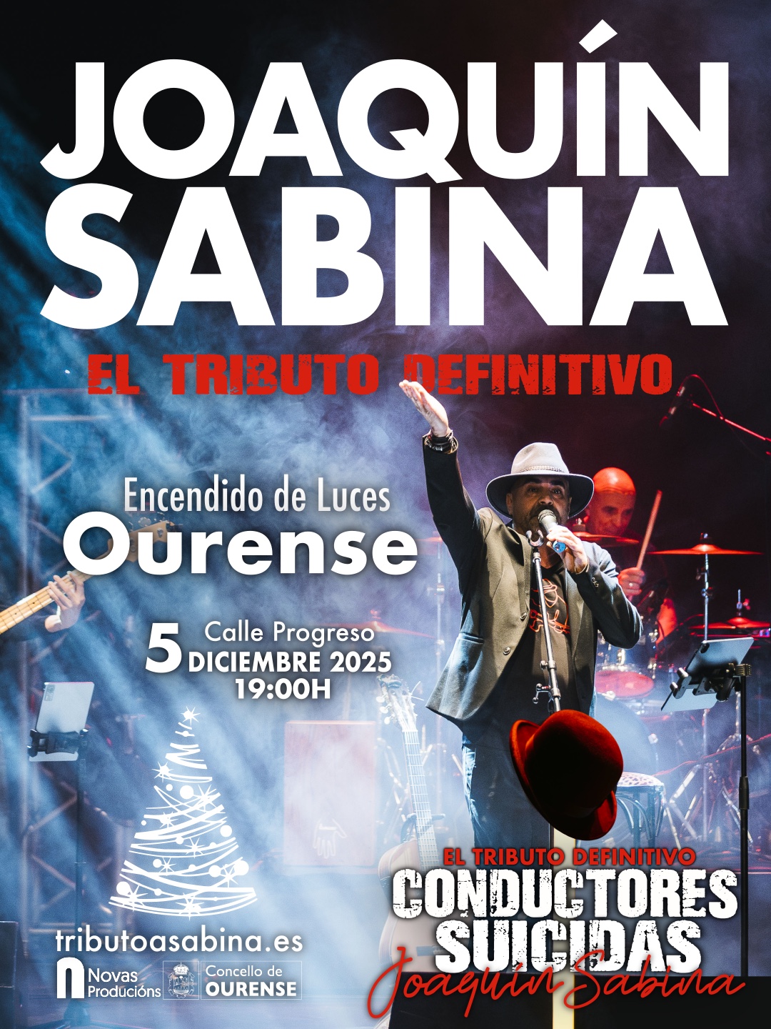 Cartel concierto Conductores Suicidas en Ourense 2025